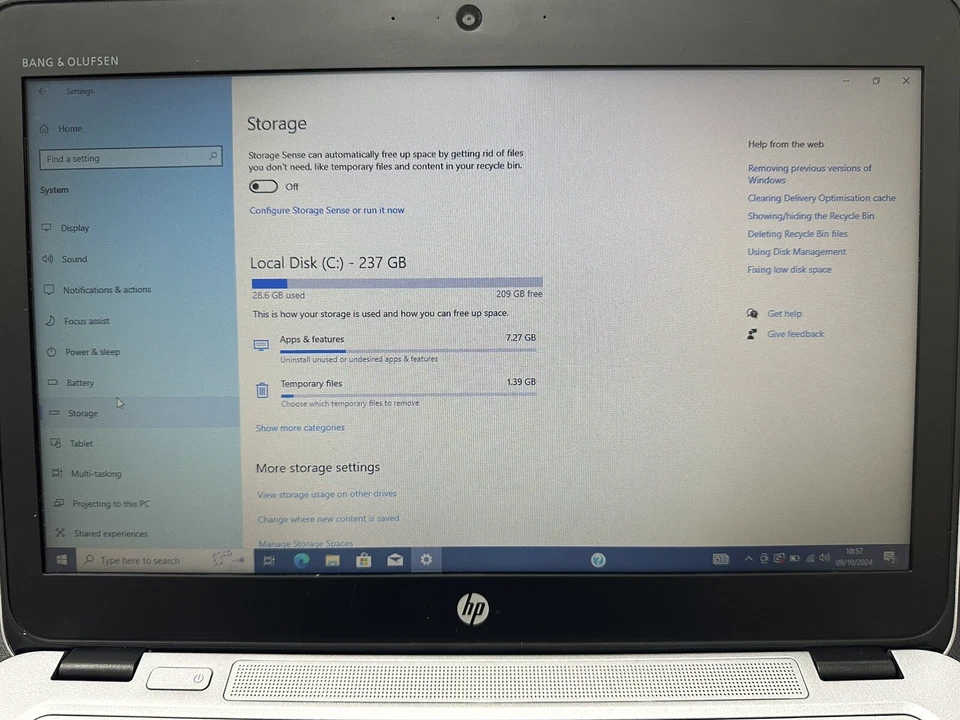 HP EliteBook 725 G4 Laptop AMD PRO A8-9800B R5 4GB RAM 256GB SSD Windows 10 Pro - Image 2 of 4