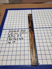 Black and White Ebony  Wood turning  blank  1 5/8"x 1 1/8"x 20 1/2 " EBW29