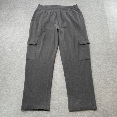 Vintage Ecko Function Cargo Sweatpants Adult Large Gray Embroidered Logo Fleece