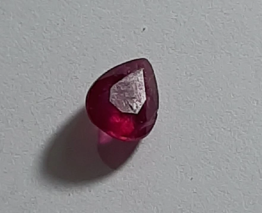 Natural Ruby, 0.96ct., UNHEATED,  IGI Certificate, Mogok Burma, Pear Shape - Image 2 of 4