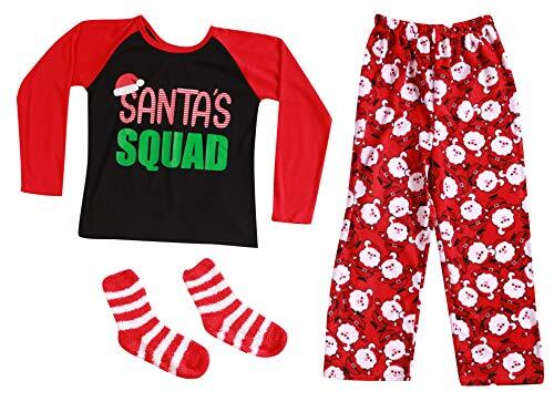 Matching Christmas Pajamas for Family or Couples – 3X-Large Men Santa Squad - Picture 5 of 7