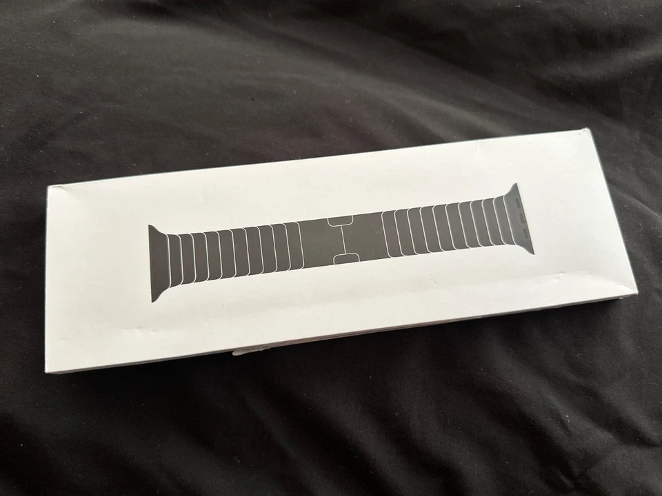 Original Apple Watch Acero Inoxidable Espacio Negro Eslabón Pulsera 38mm, 40, 41, 42mm Foto 3 de 4