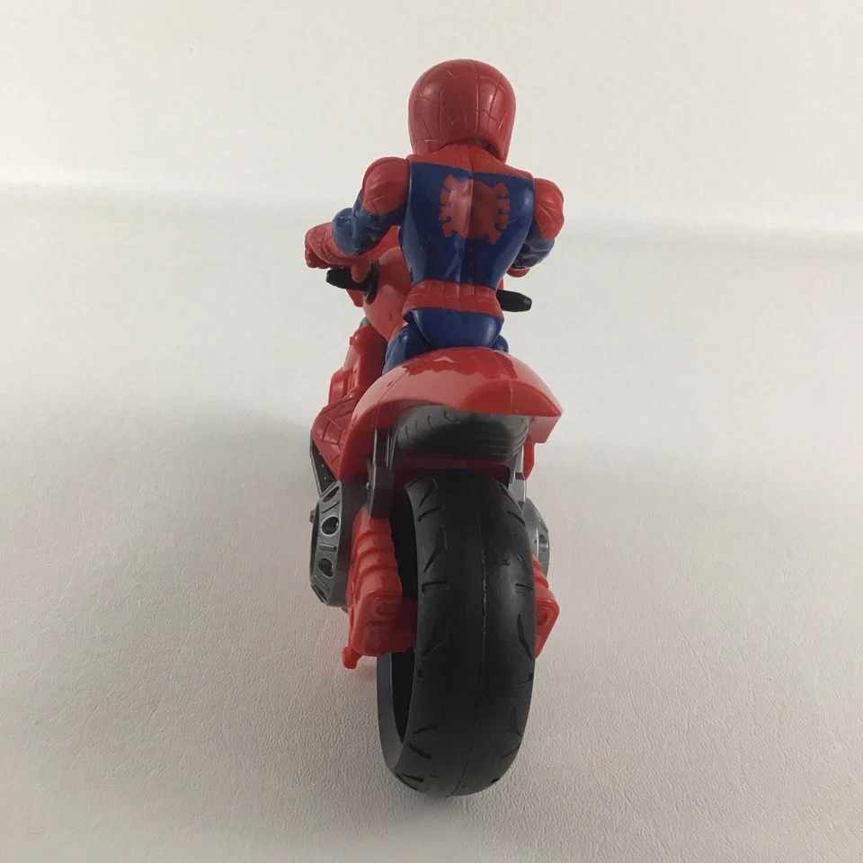 Figura de acción Marvel Super Hero Adventures Spider-Man Web Slinger Cycle Toy  Foto 4 de 4