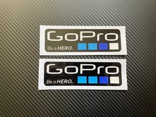 Go Pro Motorbike Motorcycle Vinyl Fairing Laminated Stickers Decals x2