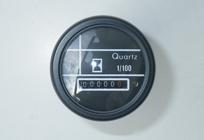 compteur horaire 12 ou 24 volts horamètre jauge noir garantie 3 ans robuste