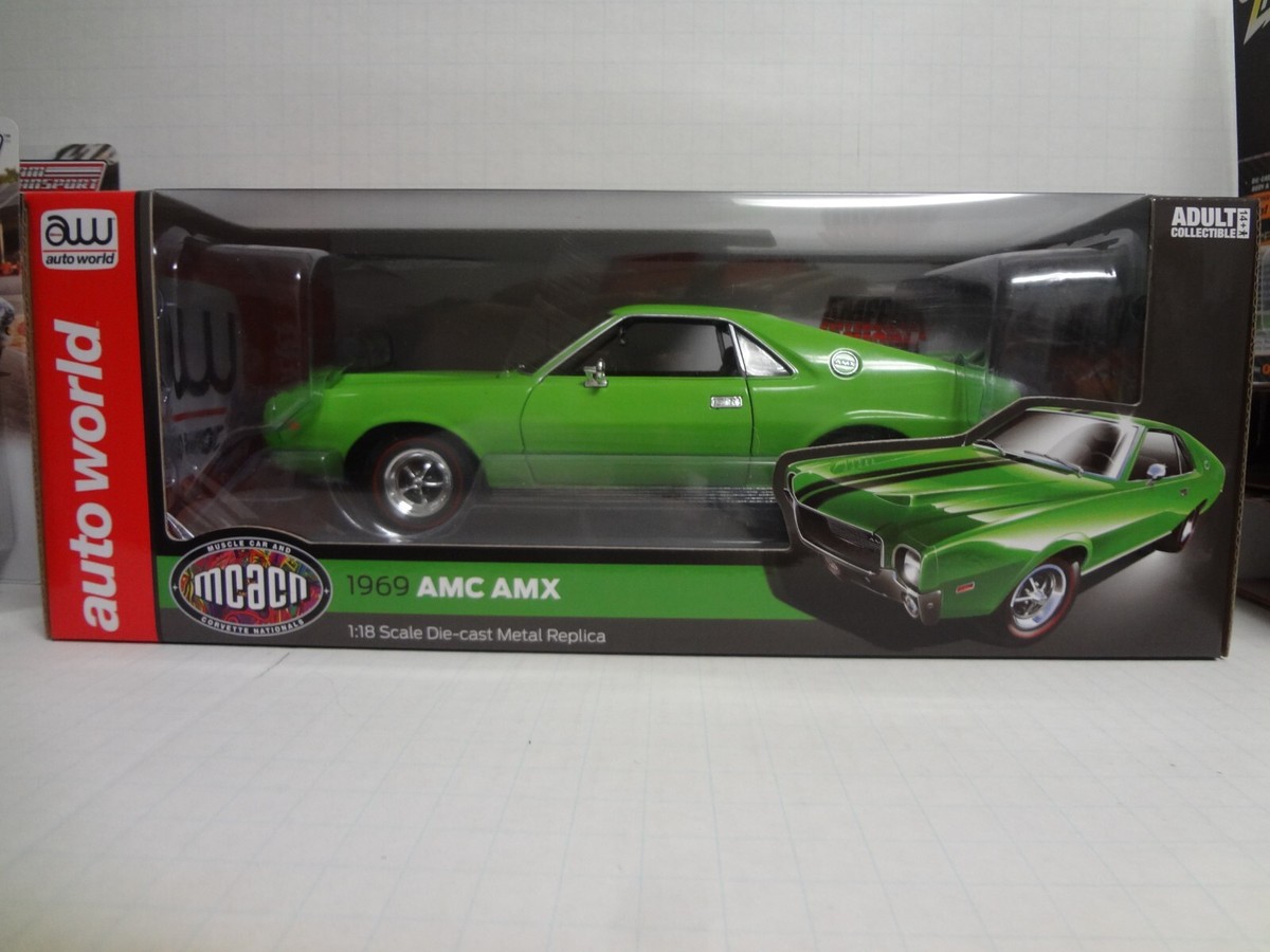 オートワールド 1/18 1969 AMC AMX Auto World AMERICAN MUSCLE 1969 AMC AMX HARDTOP 1:18 GREEN