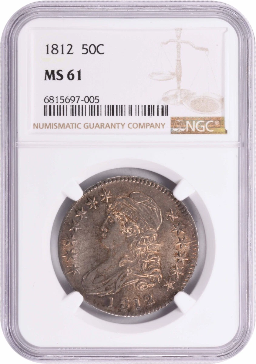 1812 Bust Silver Half Dollar MS61 NGC | eBay