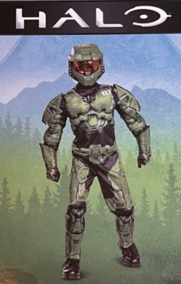 Disguise Halo Infinite Master Chief Halloween Costume Birthday Jumpsuit Mask M 8