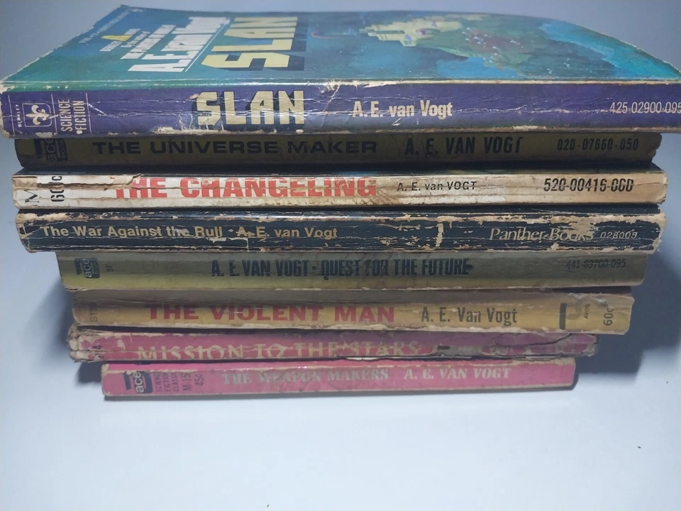 Lot Of 8 A.E. Van Vogt Novel- Slan, Universe Maker, Violent Man, Challenging,   - Image 3 of 4