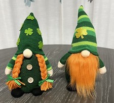 St Patrick Irish Plush Gnomes 9 Inch Pair