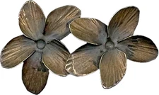 Vintage Signed NYE Stuart Nye Double Flower Brooch Sterling Silver 5.75 Gram