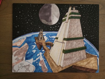 Unreal Tournament ''Facing Worlds'' CTF-Face 11x14 Traditional Art Print