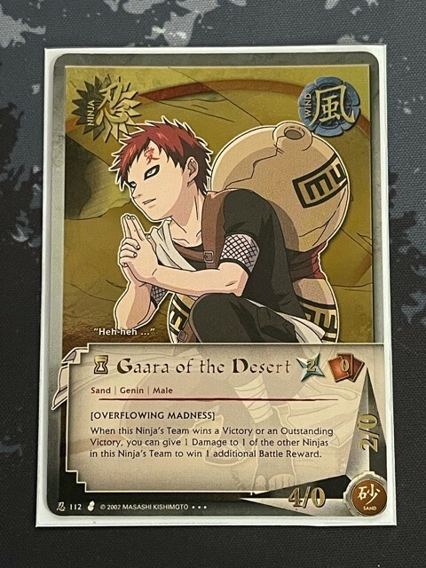 Gaara of the Desert - us070 - NM - Foil - Promo - Naruto CCG - E1-121