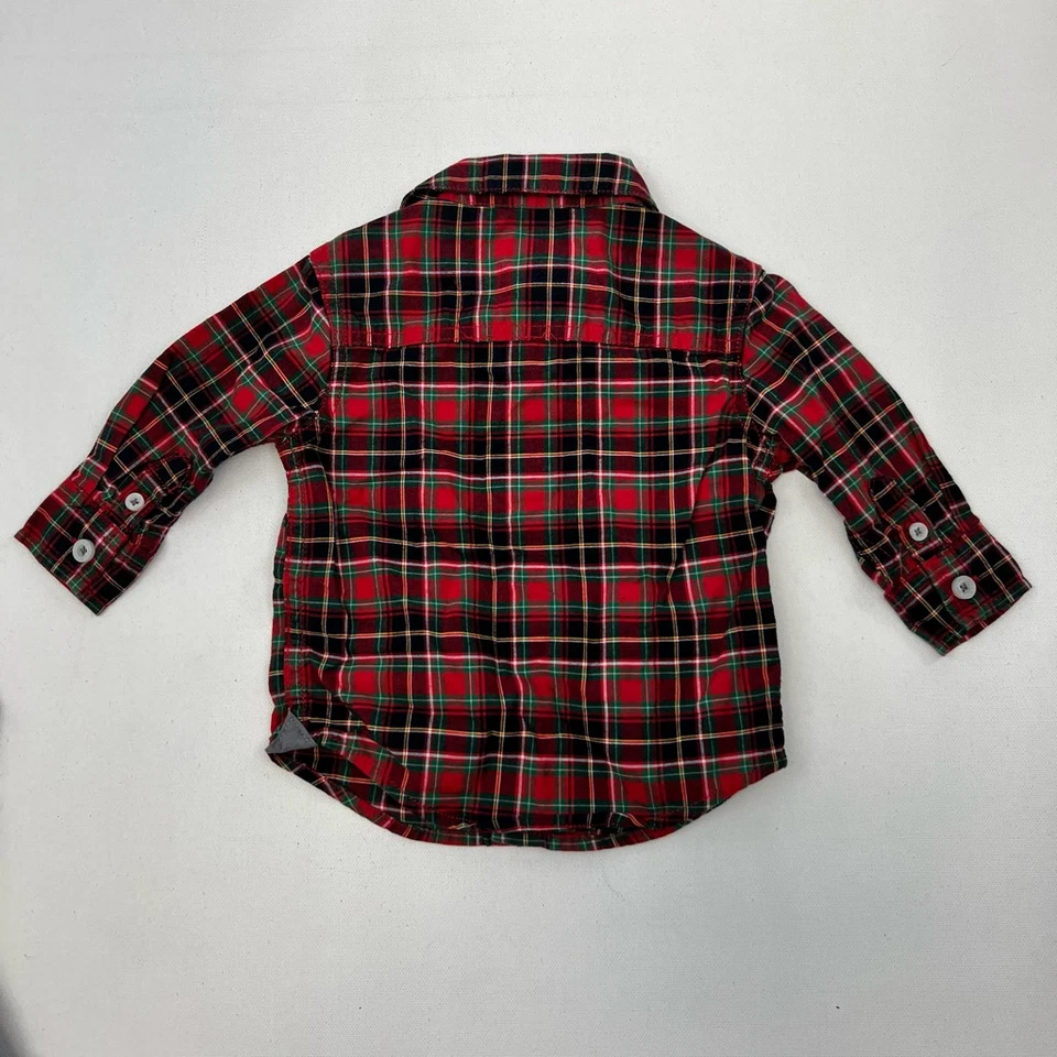 Carters Bebé Niño Lote De 2 Camisas Multicolor Camiseta Abotonada Bichos 6 Meses Foto 3 de 4