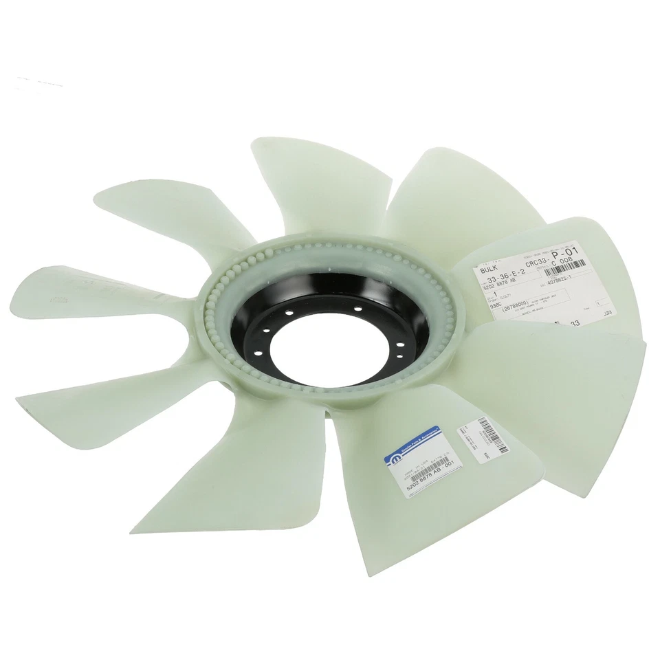 Hoja de ventilador de radiador diésel Dodge Ram 5.9 Cummins diésel y 6.7 Cummins MOPAR OEM Foto 3 de 4
