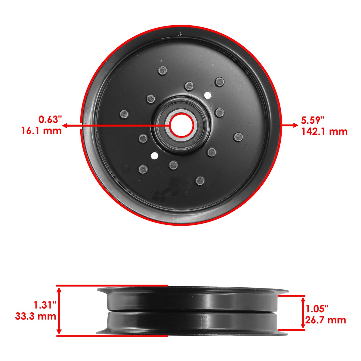 Deck Pulley for Toro 74163 74172 74197 74270 74172 74270 74401
