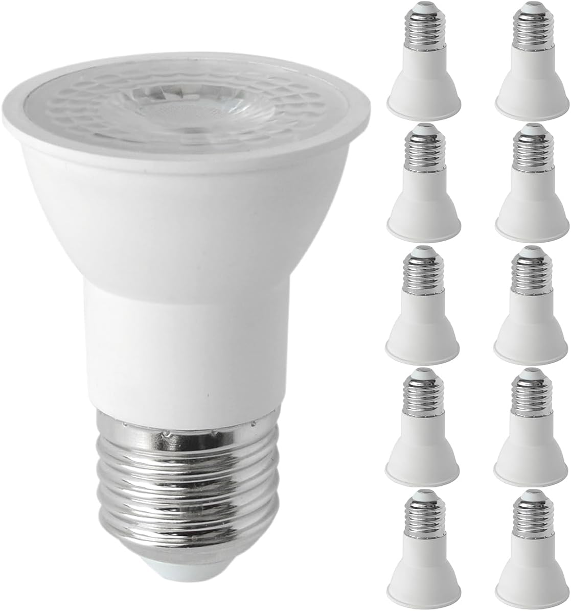 PAR16 LED Bulb Daylight White 6500K, 10 Pack 5.5W 50W Halogen Equivalent Spotlig