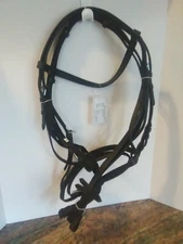 New! Black Leather Snaffle Bridle