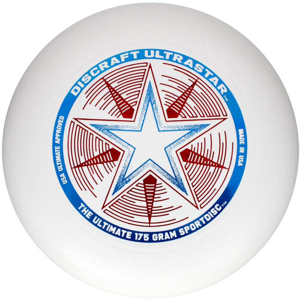 Discraft Ultra-Star 175g Ultimate Frisbee Disc - White