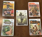 Wii Call of Duty Modern Warfare Reflex Edition CIB Tested Hunting 5 pc Game Lot