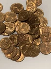1958D Lincoln Cent Roll / Brilliant Uncirculated Red Brown Cents !!