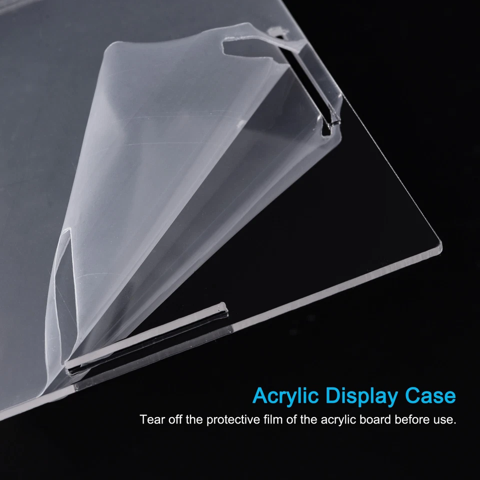 Acrylic Display Case Plastic Box Cube Clear Assemble Dustproof Showcase - Image 4 of 4