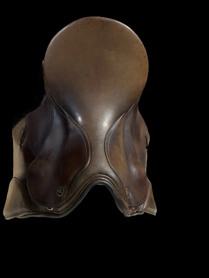 "Silla de montar inglesa Georg Kieffer Aachen HJ - asiento de 14"" - silla de montar juvenil hecha en Alemania" Foto 4 de 4