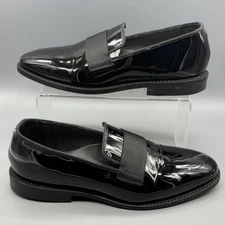 Allen Edmonds JAMES Formal Dress Loafers 9 D Black Patent Tuxedo Ball 5697 EUC!