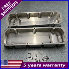 Aluminum Fabricated Valve Cover Fits for Big Block Chevy BBC 396 454 DM-4412-SL