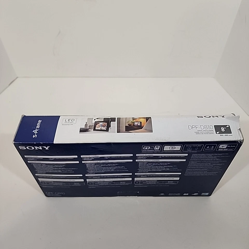 Sony DPF-D810 SVGA LCD (4:3) Digital Photo Frame (Black, 8-Inch) - Image 3 of 4