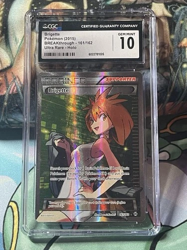 Brigette Full Art 161/162 Breakthrough Pokemon Pokémon XY TCG CGC 10 Trainer