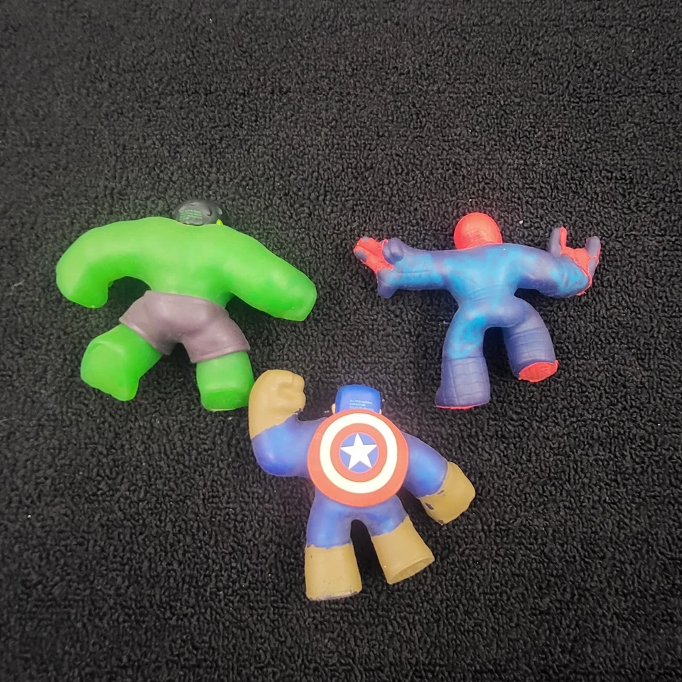 Figura de acción Heroes Of Goo Jit Zu Marvel Avengers juguete alce elástico brillante Foto 2 de 3