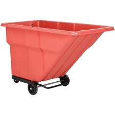 Standard Duty Plastic Tilt Truck 1 Cu. Yd.  1000 Lb. Cap Red