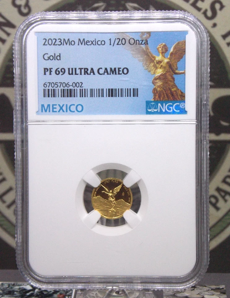 2023 Mexico 1/20oz .999 Fine GOLD Proof **LIBERTAD** Onza NGC PF69 UC ECC&C, Inc - Image 3 of 4
