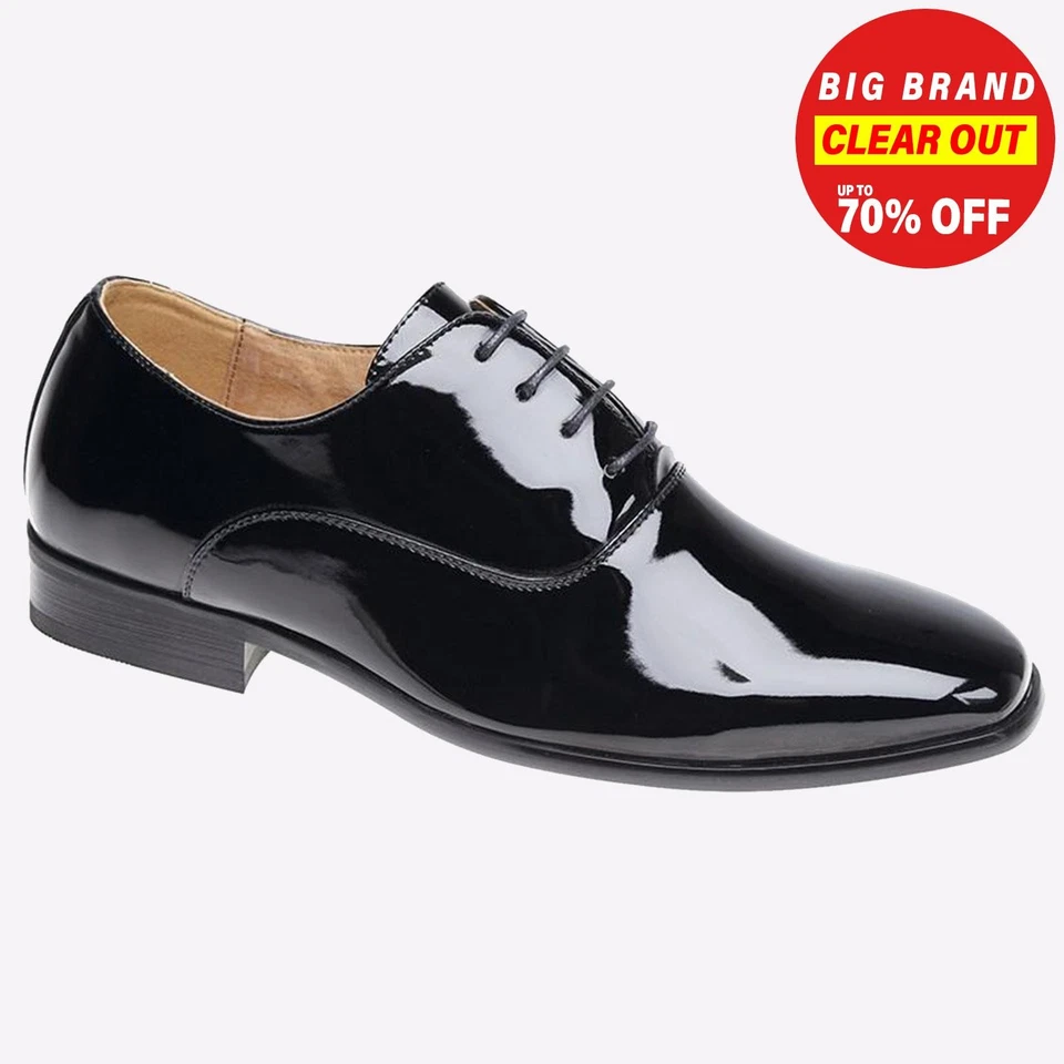 Goor Renton Oxford Junior Classic Smart Formal Wedding Party Shoes Black