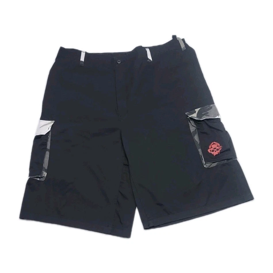 Pantalones Cortos Carga Rothco BDU Para Hombre Talla 2XL Ajustables Negro Camuflaje Calavera Años 90 Foto 2 de 4