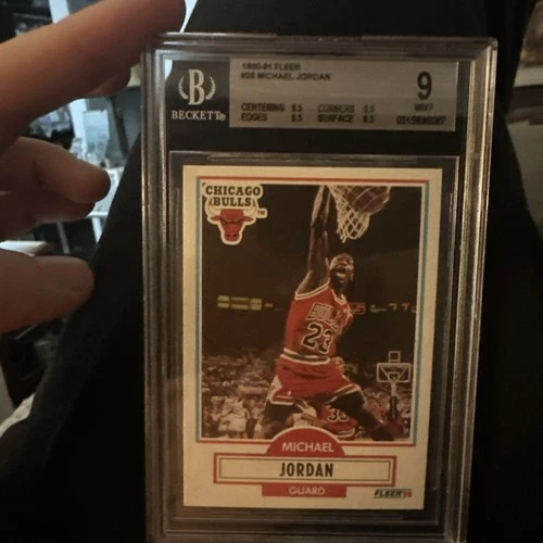 1990 Fleer Basketball Michael Jordan #26 BGS 9 MINT (3\*9.5) !!