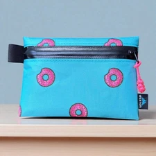 XPac Zipper Pouch, Cute Donut Design, Weatherproof Ultralight Wallet, X-pac Trav