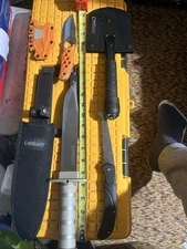 Camillus Lot of Knives and Other Tools with Sheaths