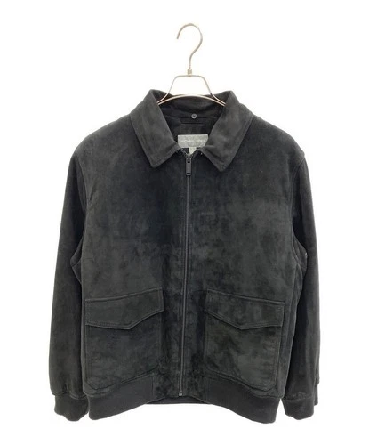 Michael Kors Suede Leather Zip Blouson Jacket Men's Size L Black video thumbnail