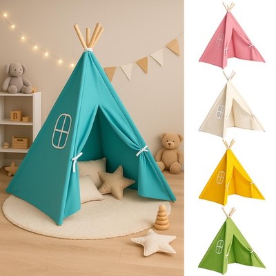 Kinder Tipi Canvas Zelt Kind Stern Faltbar Spielzelt Indoor Outdoor Spielhaus