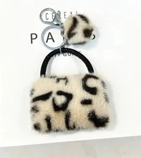 Cute Plushy Keychain Animal Leopard Bag Pendant Woman Girl Birthday Gift New