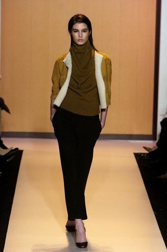 NEU OHNE ETIKETT CHAIKEN ATEMBERAUBENDE LUX RUNWAY GESCHNITTENE OFFENE VORNE ECHTE SCHERJACKE 8 - Bild 2 von 3