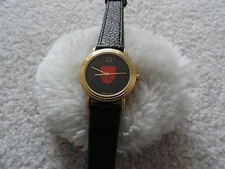 The Official Watchdog Quartz Watch with a Leather Band