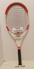 Wilson Six One 95L BLX Tennis Racquet Racket 4 1/4 NEW STRINGS / NEW GRIP