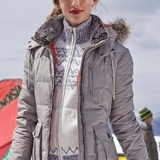 Eddie Bauer Women's Jacket Xs Faux Fur Hood