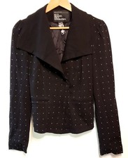 NEW URBAN BEHAVIOR Sz M black crop jacket blazer studded NEW