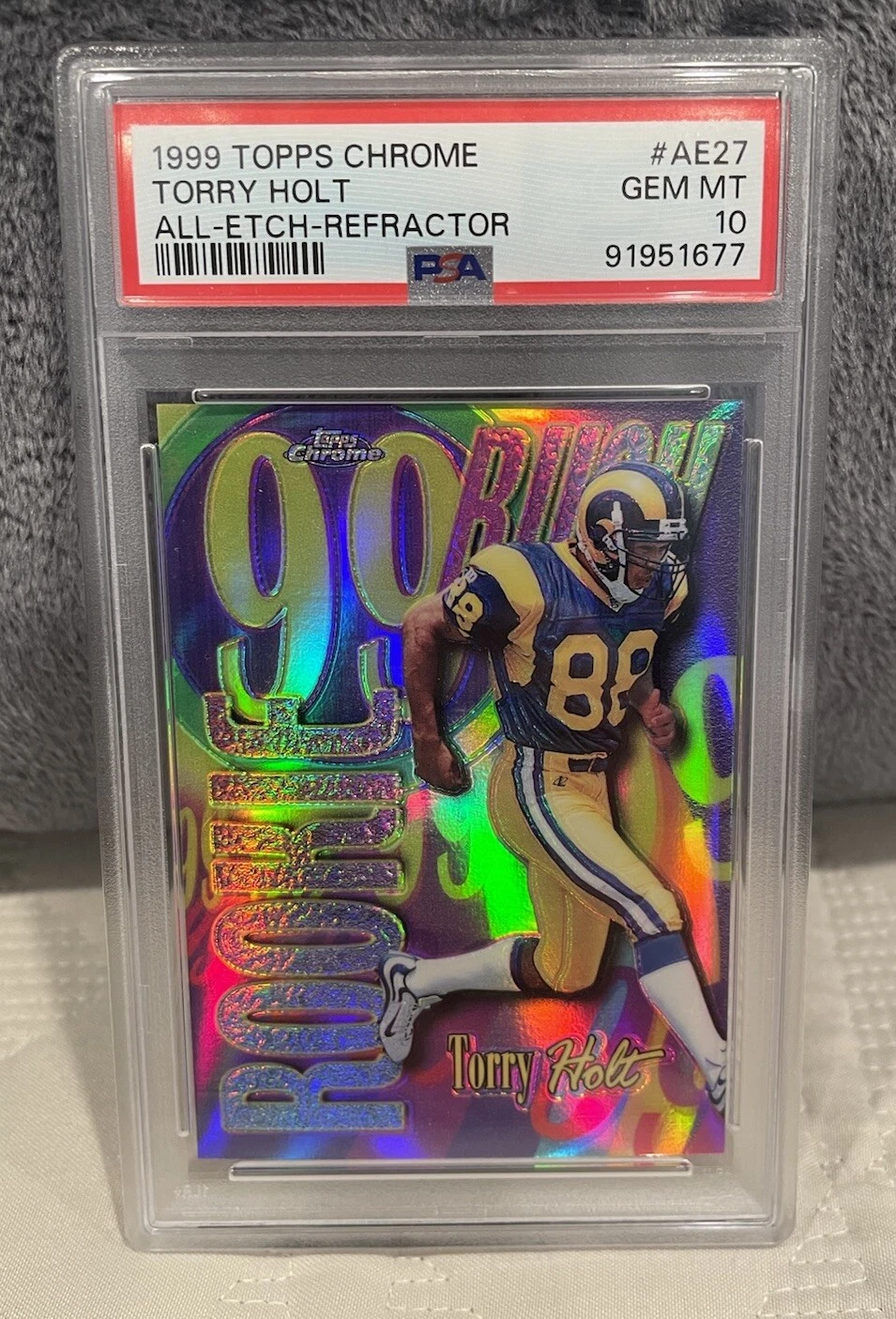 Torry Holt Topps Chrome All-Etch #AE27 Base