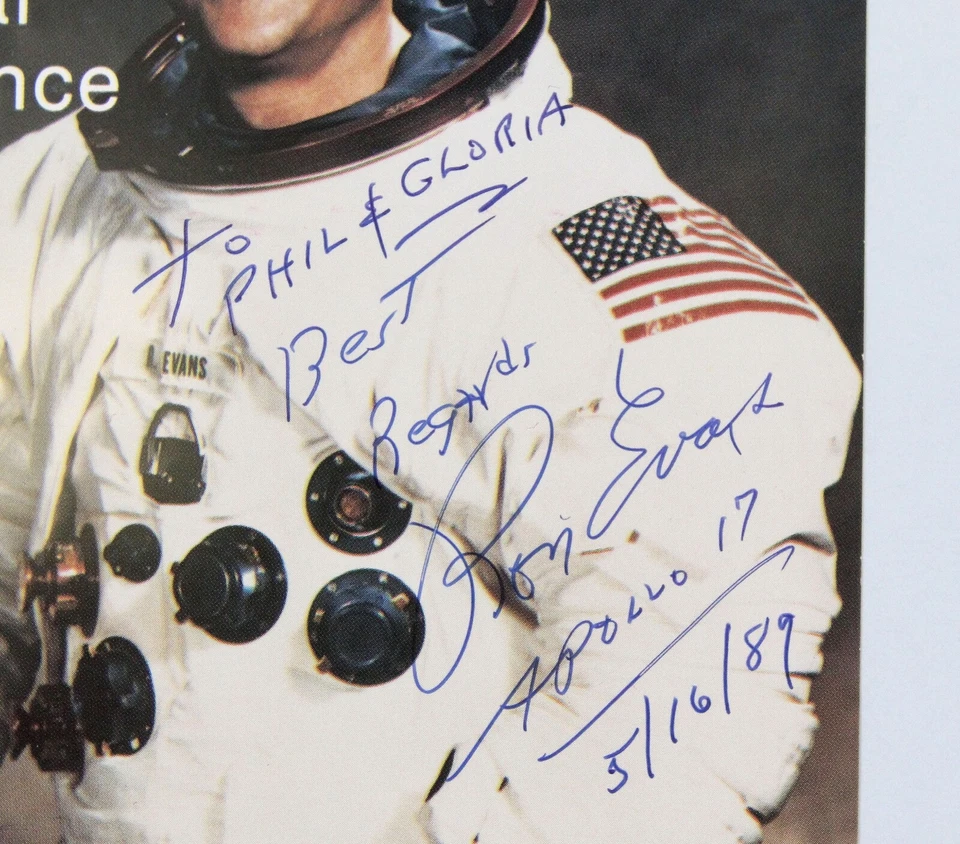 NASA SIGNED Let’s Fly To The Moon With Apollo Astronaut Ron Evans VHS Apollo 17 - Image 4 of 4