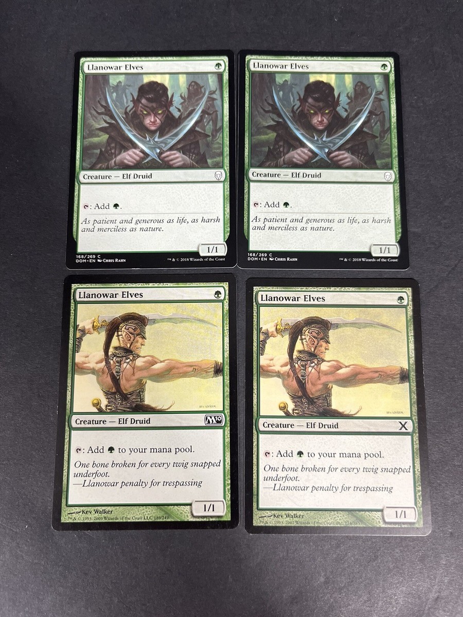 ラノワールのエルフ Llanowar Elves 4枚セット MTG Magic the Gathering 4x Llanowar Elves Various Sets LP | eBay